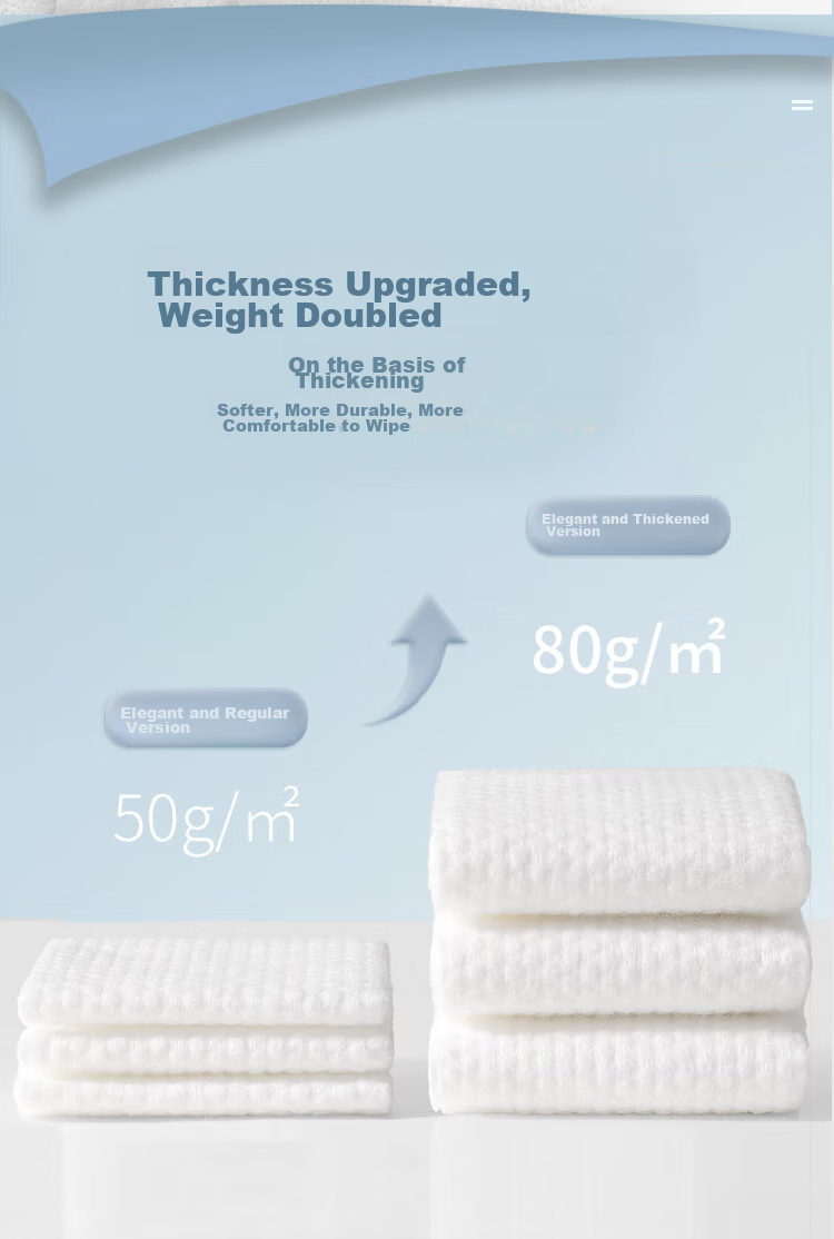 Grace Disposable Facial Cleansing Wipes, Wet And Dry Use Face Towels, Home Cleaning Wipes, Hanging Thickened Face Wipes, 200 Sheets 5