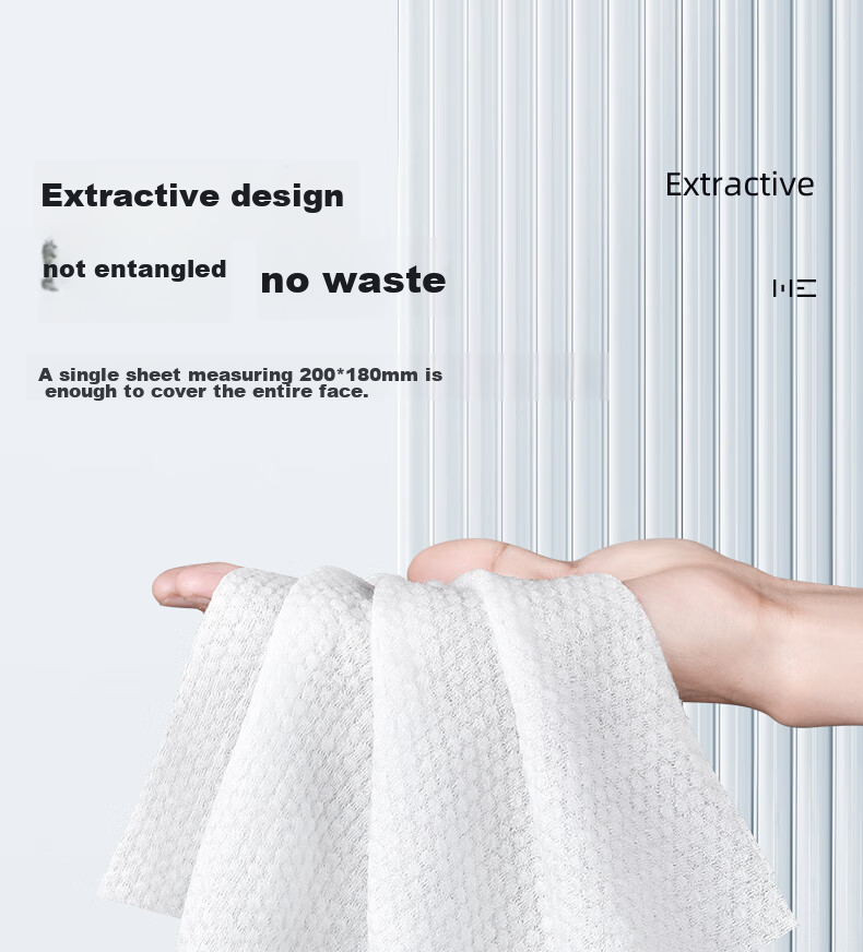 Hefengyu Disposable Face Towels, Thick Soft Facial Wipes, Pearl Texture, 6 Packs with 480 Sheets in Total 25