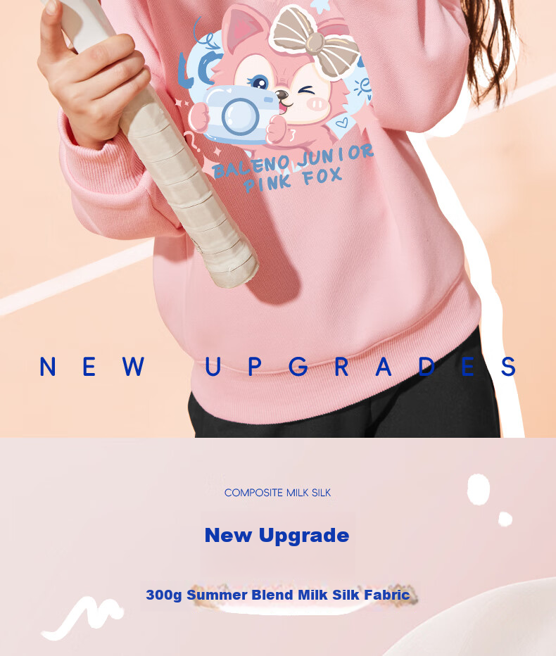 Baleno Girls' Sweatshirt, Spring And Autumn 2026 Style, Trendy Round Neck Top for Girls, Casual Sportswear for Childre 2