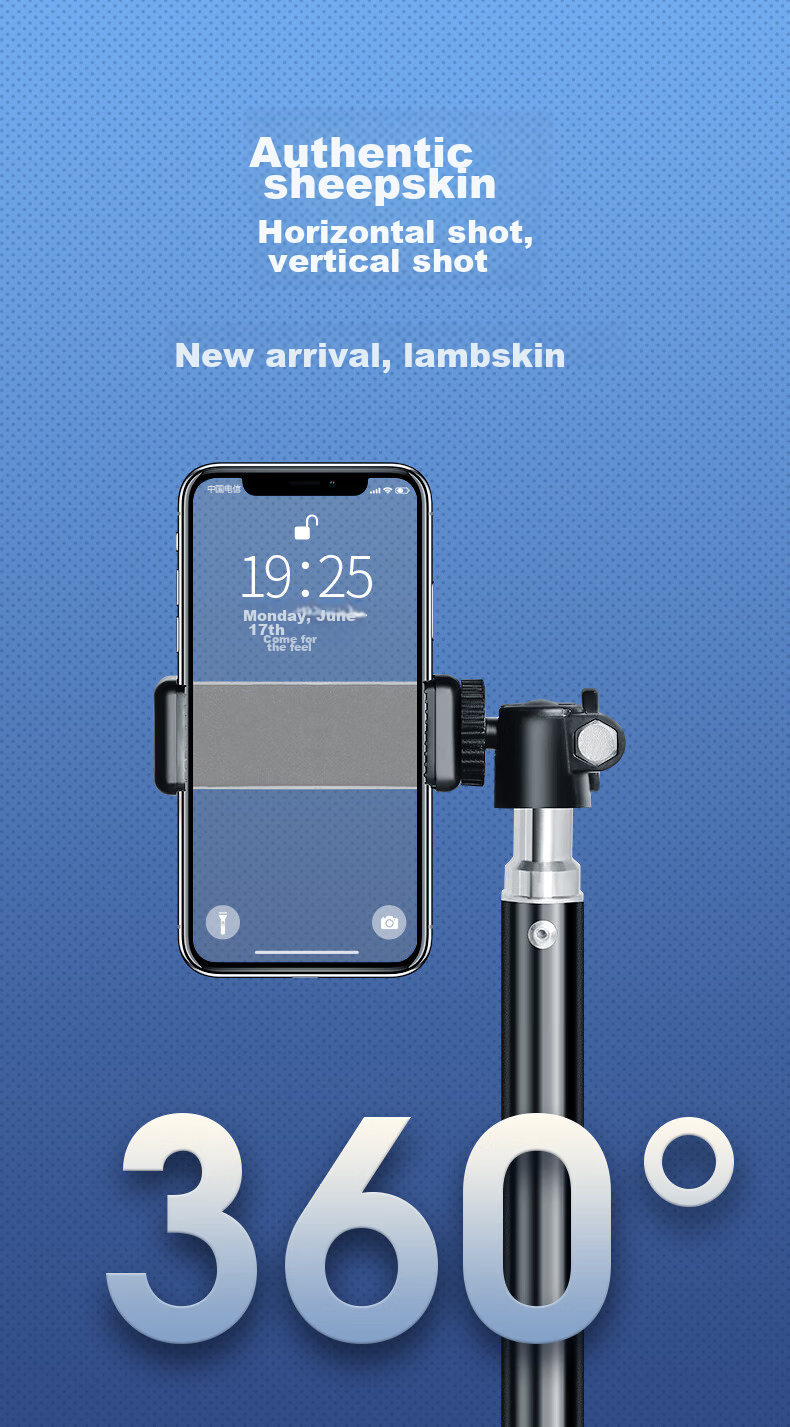 LINGCHEN Floor-Standing Phone Stand, Live Streaming Tripod for TikTok And Kuaishou Short Videos, Influencer Triangle Stand, Outdoor Portable Bracket, 2.1 Meters Foldable Storage 11