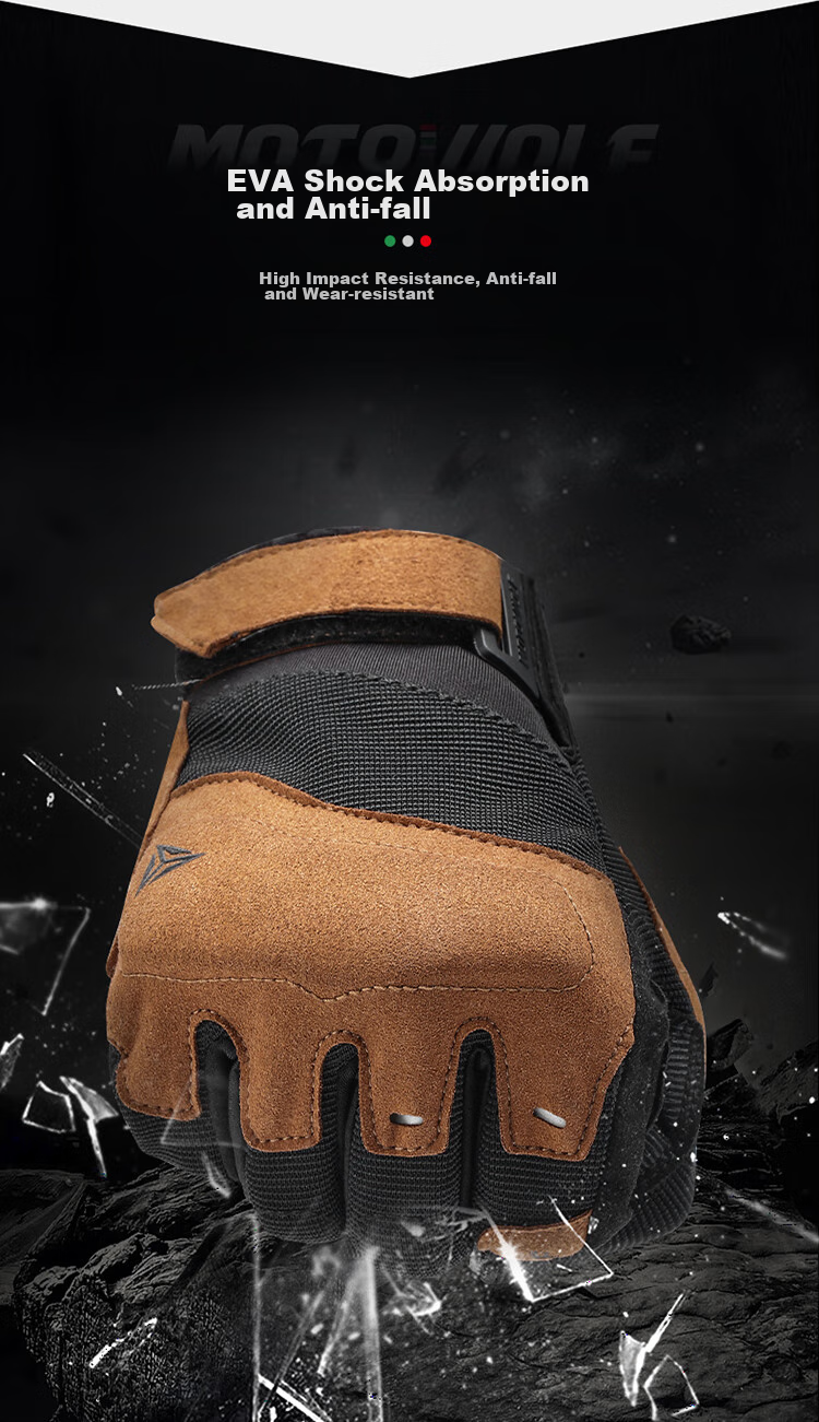 MOTOWOLF Motorcycle Summer Riding Gloves Unisex Windproof Anti-Fall Off-Road Breathable Biker Gloves 4