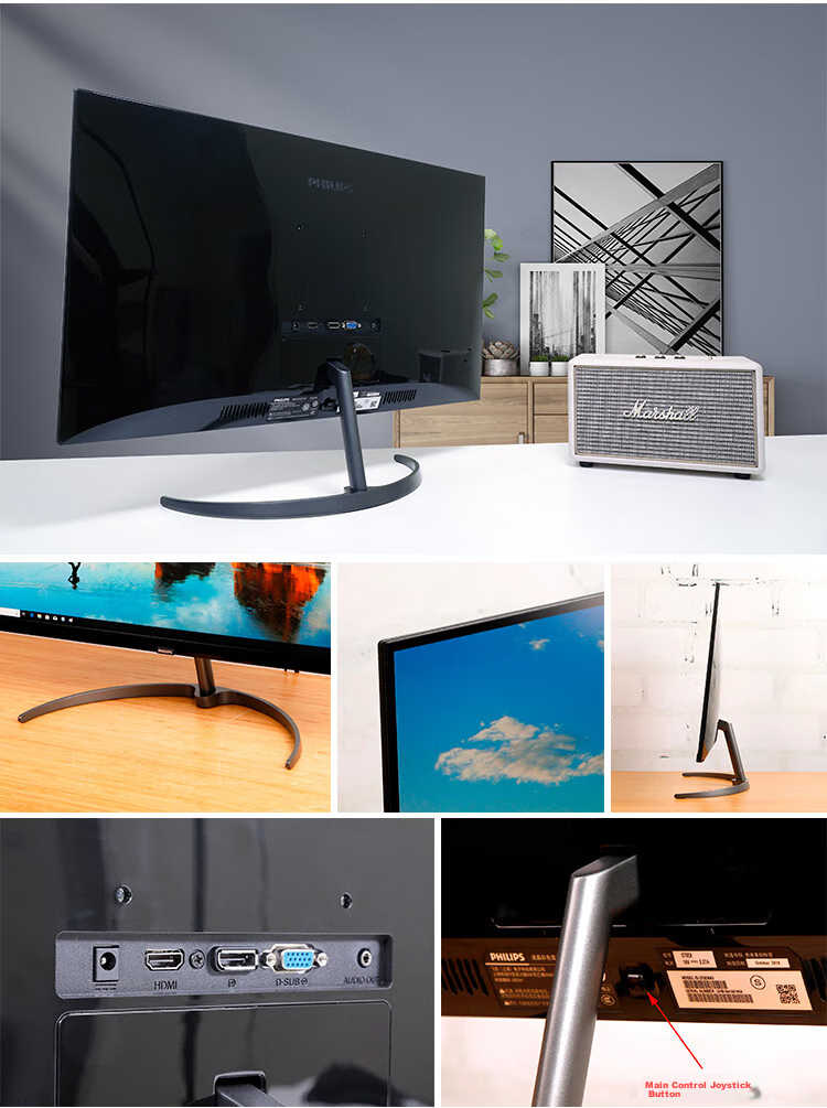 Philips 31.5-inch 100Hz Low Blue Light Flicker-Free 3000:1 High Contrast HDMI+VGA Energy Efficient Office Monitor 32E1N1100L 11