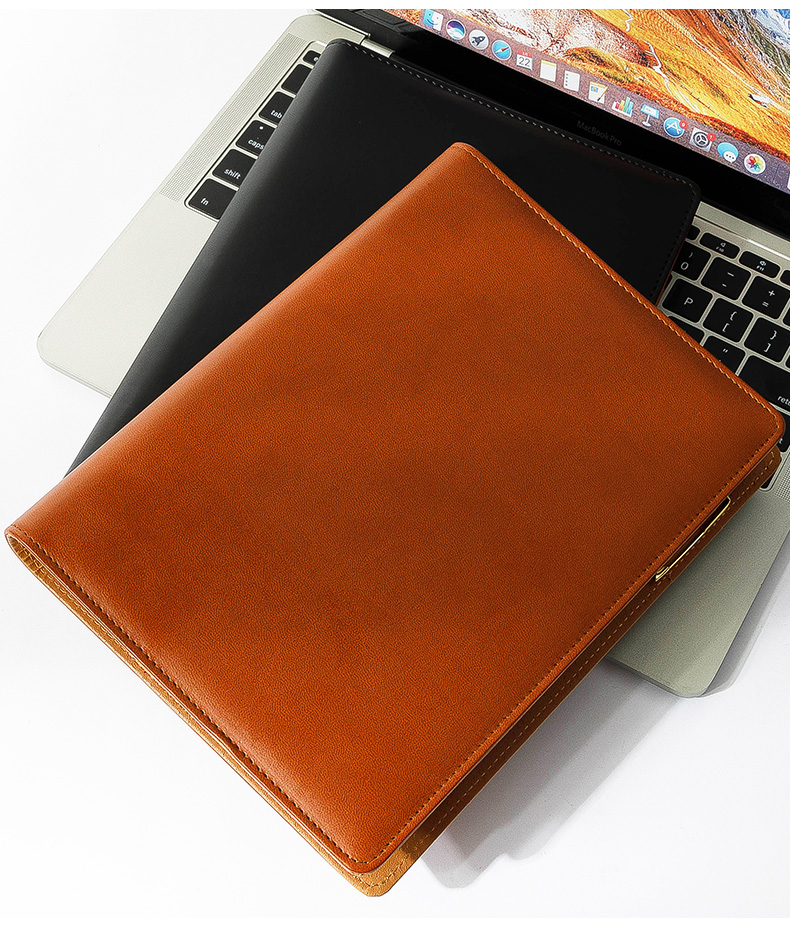 Faramon A5 Detachable Loose-Leaf Binder Ring Soft Leather Notebook Stationery Journal Business Notebook Customizable Logo 9