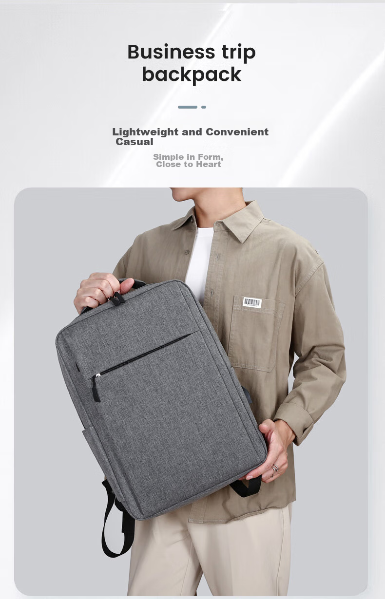 BRINCH Laptop Backpack for Men And Women, Business 15.6-Inch Large Capacity Travel Computer Bag 16