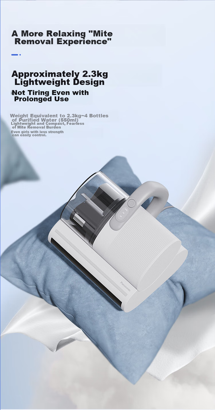 Panasonic [Cleaning Wonder] Ultrasonic Mite Remover, Bed Vacuum Cleaner for Home Use, High Suction Power, UV Sterilization, Hot Air Dehumidification, Dual Roller Brushes, Dual Beating Blades, Dual Cups MC-DC21P 14