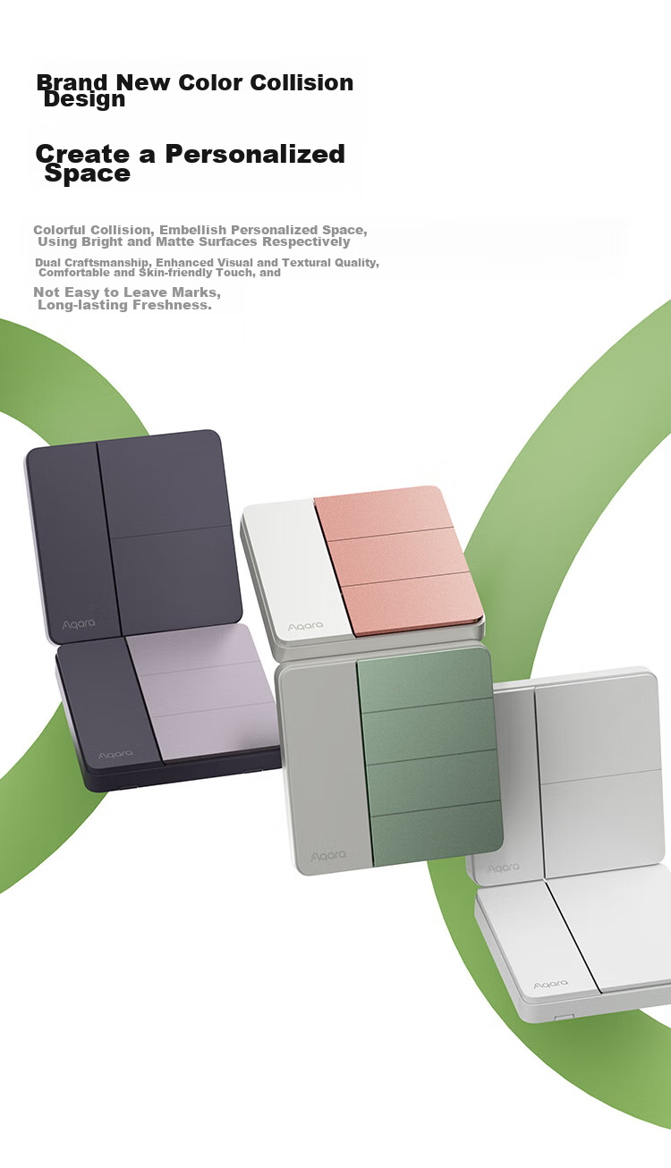 Aqara Smart Wall Switch Card, Single Button, Single Zero Fire Universal, Connected to Mijia APP/iPhone HomeKit 14