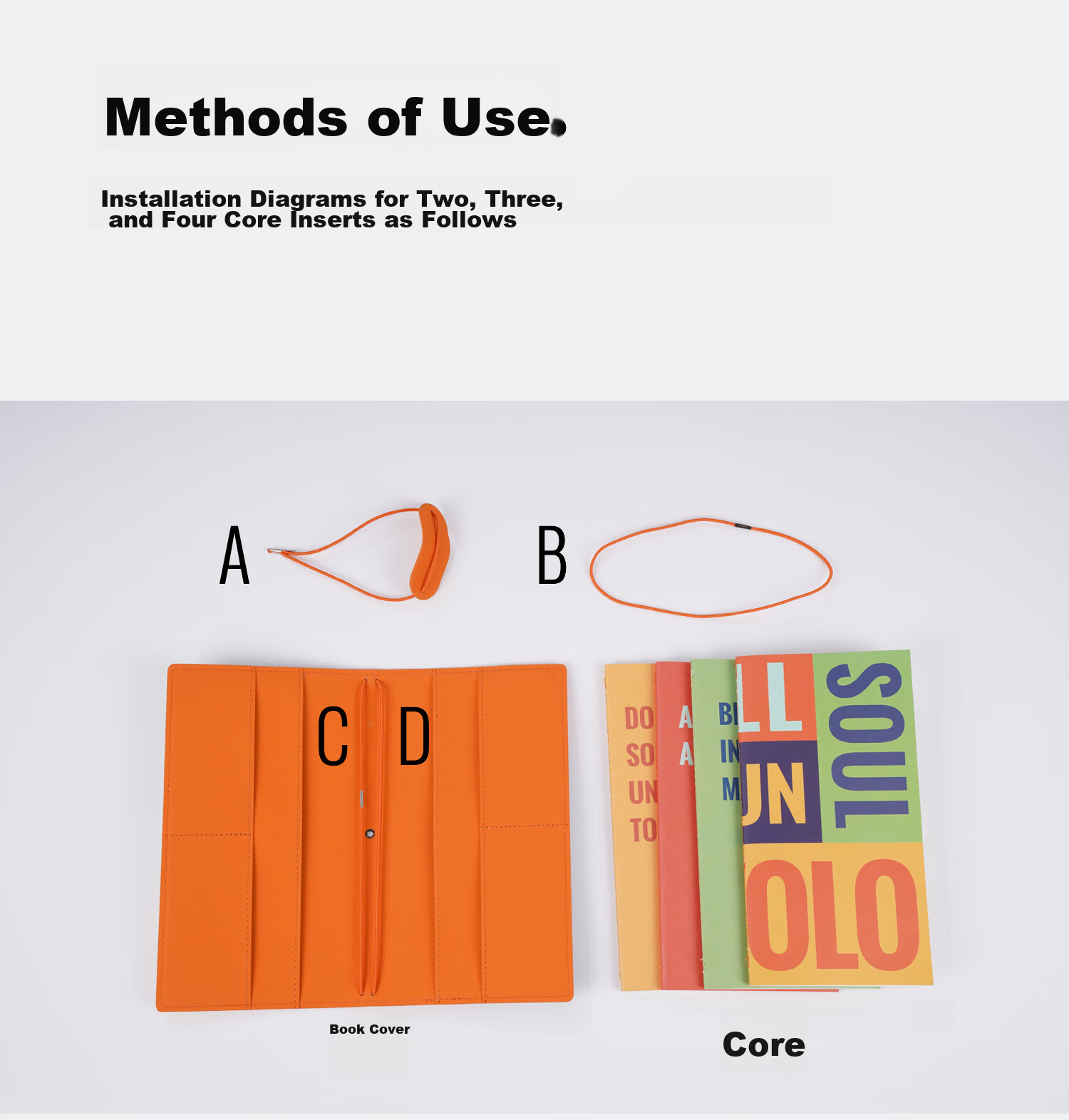 Chenzao Travel Guide with Detachable Replaceable Dot Matrix Core, 60 Pages 14