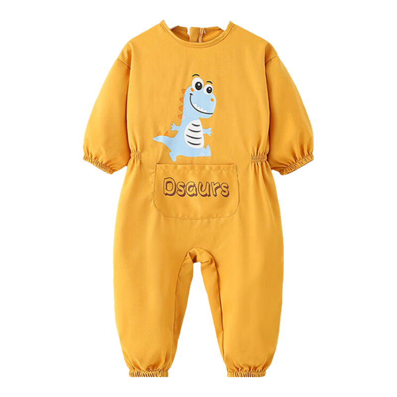 9I9 Baby Romper, Crawling Suit, Anti-Dirt Infant Bodysuit, Water-Resistant Protective Clothing, Dinosaur A126