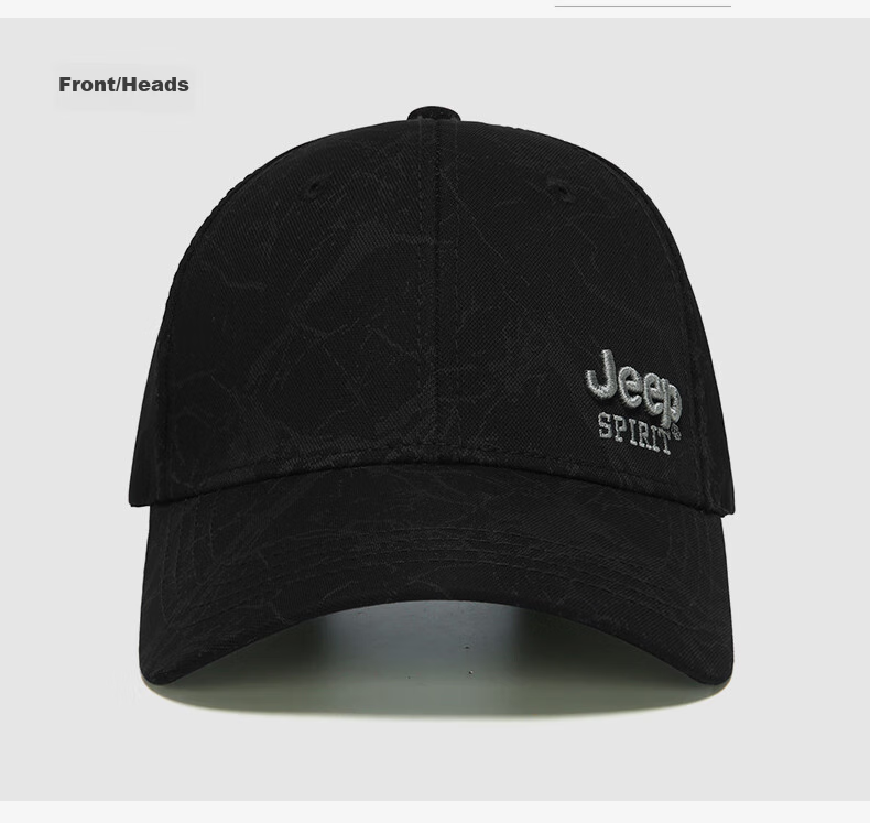 JEEP Men's Fashionable Baseball Cap, Versatile for All Seasons, Duck Tongue Hat, Sun Visor Cap for Men And Women, A0752 13