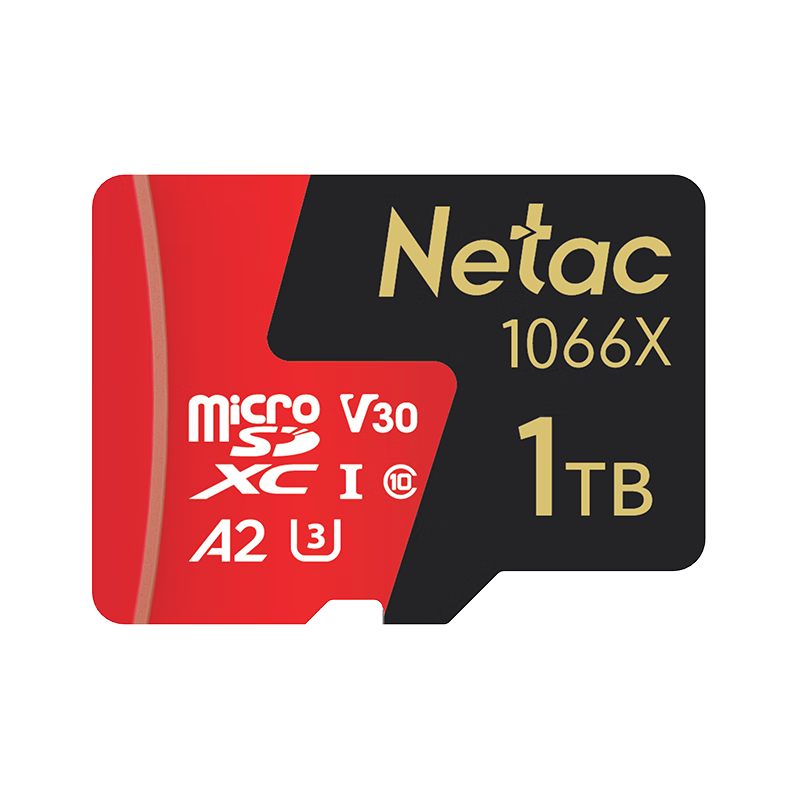 Netac 1TB TF (MicroSD) Memory Card U3 A2 4K Ultra Pro Edition Compatible with DJI Action Cameras, GoPro Memory Card Read Speed 160MB/s