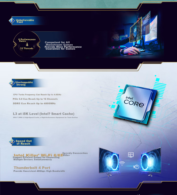 Intel Core 12th Gen I5 Processor 12490F, 6 Cores 12 Threads, Single-Core Turbo Frequency up to 4.6GHz, 20M L3 Cache, Desktop CPU 2