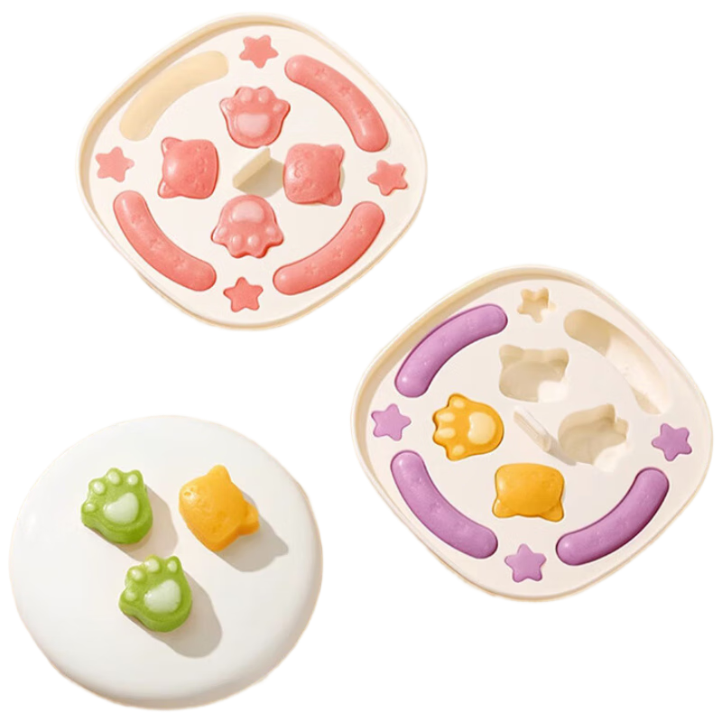 Baoshi Baby Food Steamed Cake Mold, Homemade Food-Grade Household DIY Baking High-Temperature Resistant Steaming Silicone Mold Tool