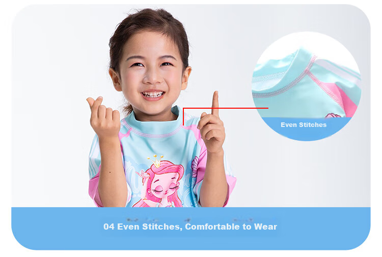 Yuke Children's Swimsuit for Girls, Two-Piece Skirted Swimwear with Boyshorts for Small to Big Kids, Cartoon Sports Girls' Swimwear 9
