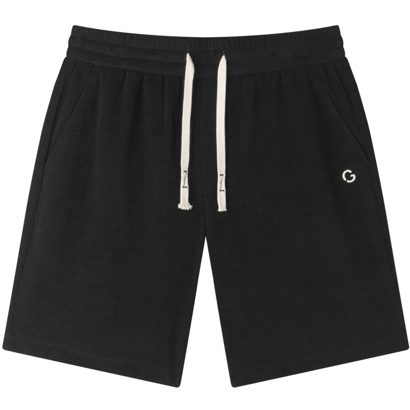 GXG Men's Summer New Multi-Color Exquisite Embroidered Logo Casual Versatile Straight-Leg Shorts, Black, 180/XL