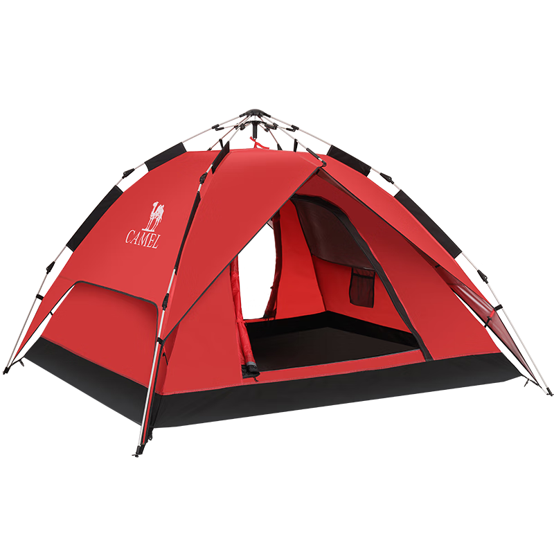 CAMEL Outdoor Tent, Portable Silver-Coated, Automatic Quick-Open, Sun Protection, Rainproof, Camping Equipment, A1S3NA111-2, Light Mist Blue