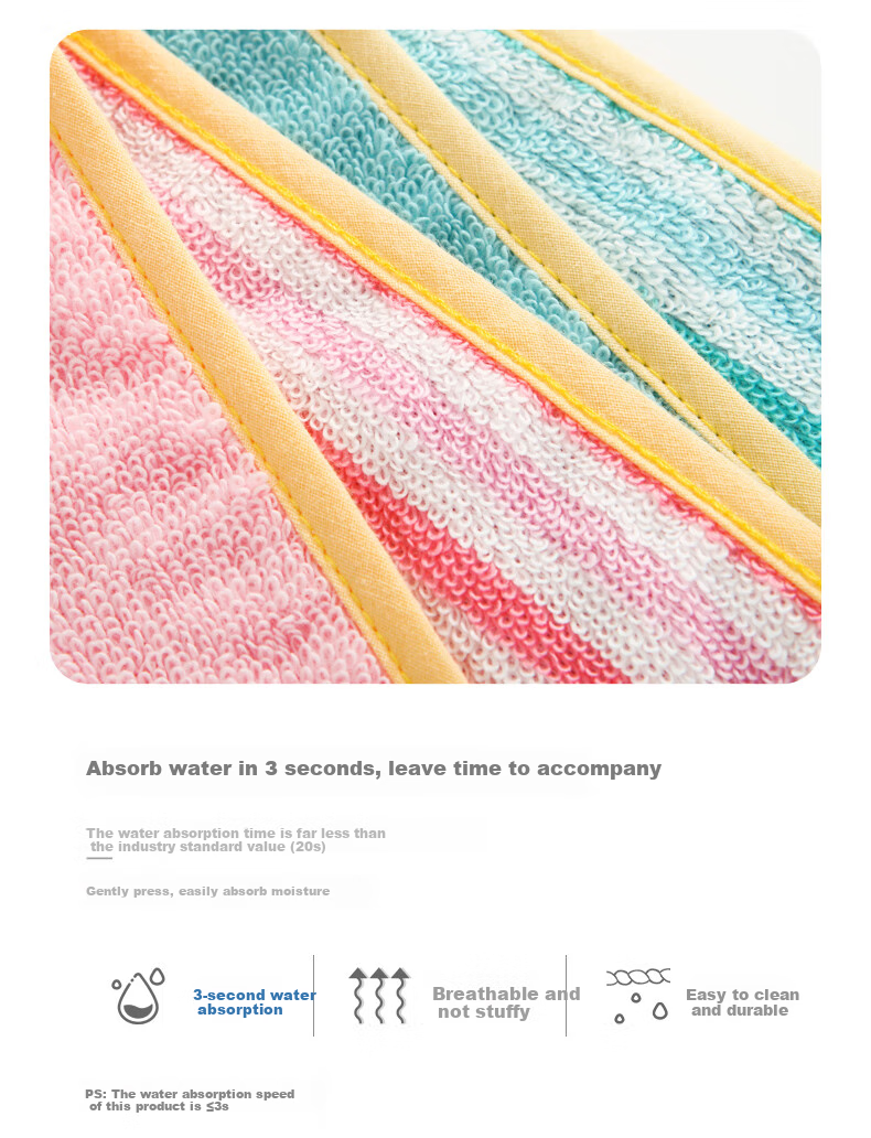KING SHORE Class A Children's Towel, Pure Cotton 100%, Face Washcloth, Small Towel for Kids, Baby Face Cloth, 2 Pieces Sports 3
