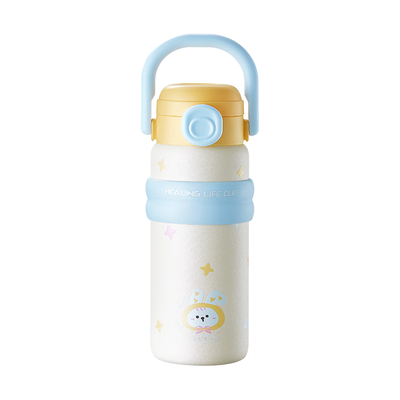 RELEA Insulated Bottle for Women Large Capacity 316L Stainless Steel Water Bottle Kids Straw Cup Student Water Flask Birthday Gift