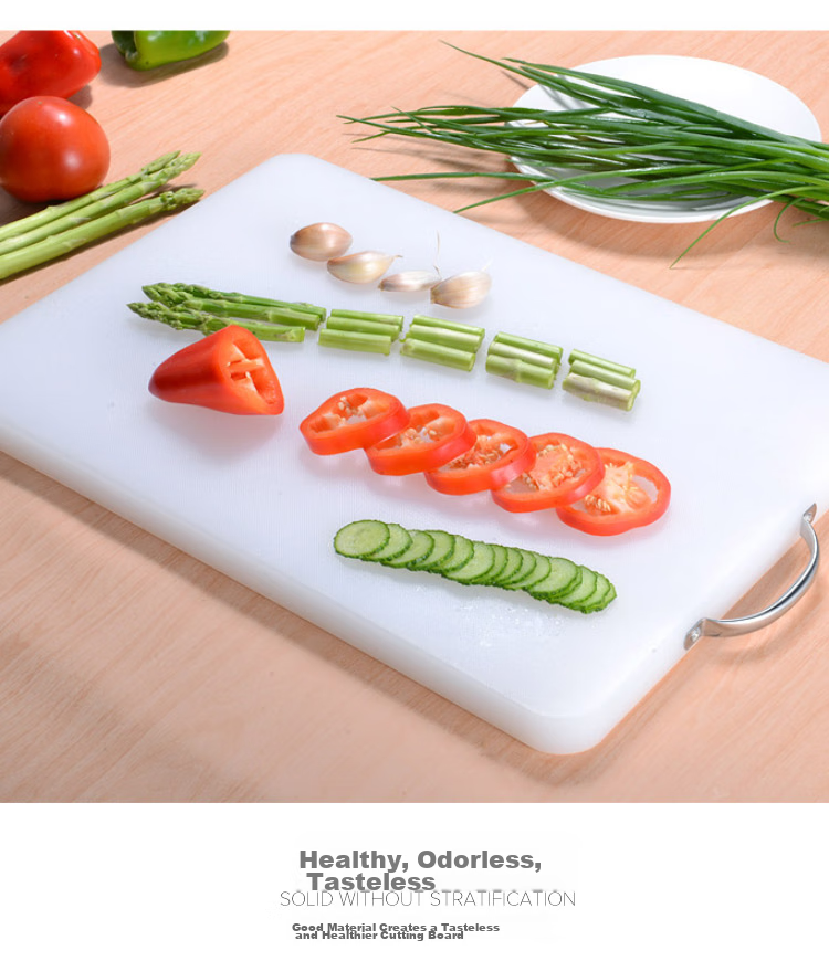 Quanshi Rectangular Cutting Board with Handle, 35*27*1.5cm, Chopping Block for Meat And Vegetables, Bone Cutting Board, Plastic Cutting Block 7