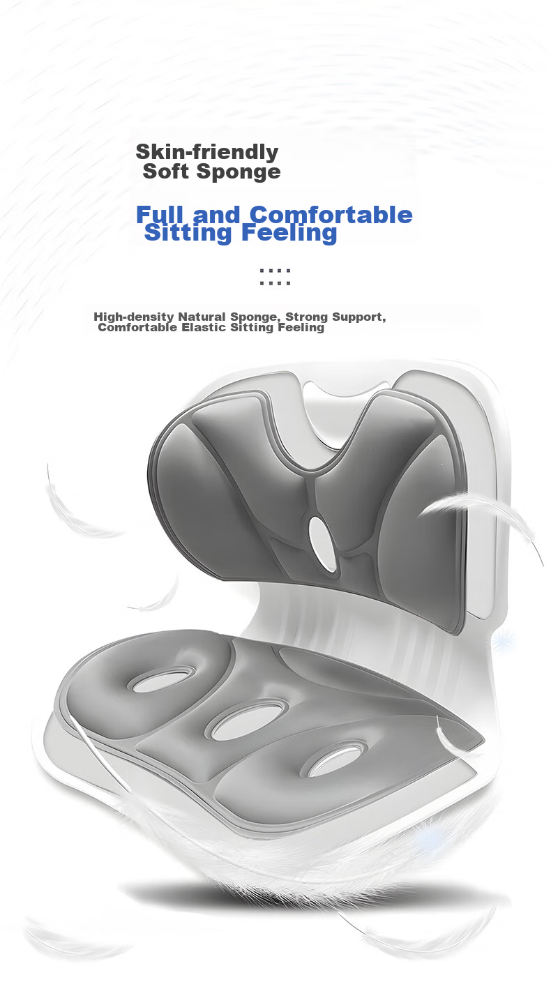 Jingmao Lumbar Support Cushion, Comfortable for Long Sitting, Office And Home Use, Back Support Pad, Waist Brace, Hunchback Correction Seat Cushio 8