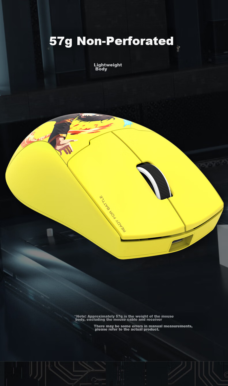 REDRAGON G57 Large Hand Wireless Bluetooth 2.4G Wired Tri-Mode Gaming Mouse, Ergonomic Lightweight Gaming Mouse, Entry-Level Model - White 3