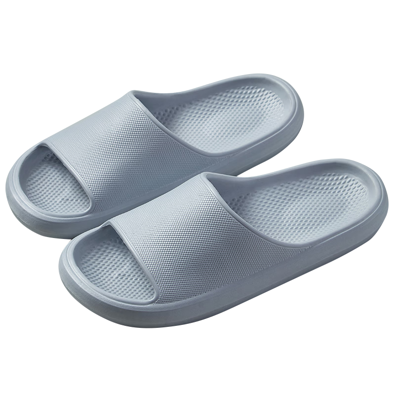 GUOLUOFEI Men's Summer Slippers Soft Sole Non-Slip Thick EVA Bathroom Shower Sandals Yellow Size 39-40