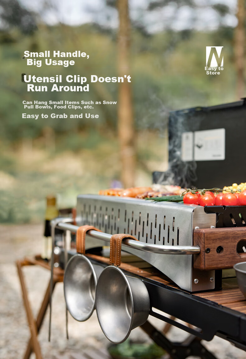 Naturehike Portable Charcoal Grill for Outdoor Camping, Travel And Picnics, Black 16
