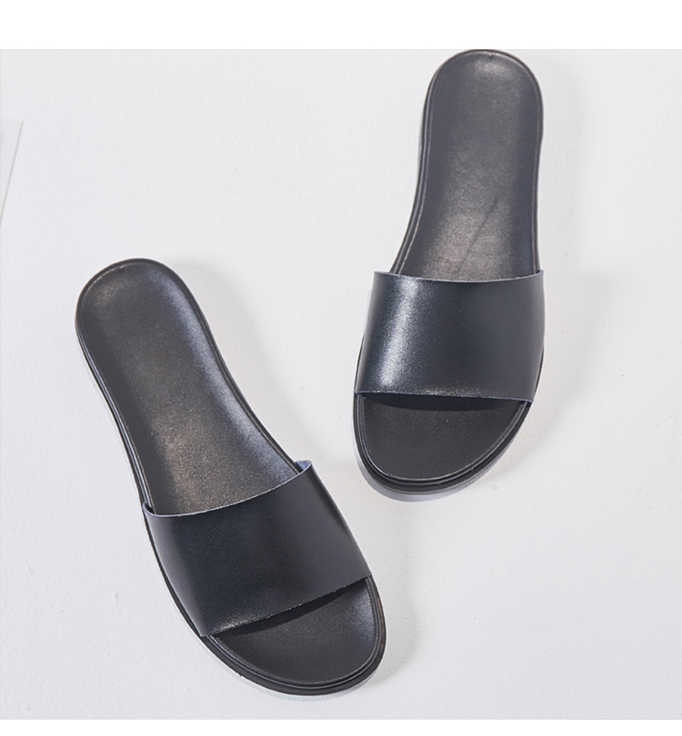 Pounise Women's Fashion Versatile Simple Outdoor Slippers Korean Style Lightweight Comfortable One-strap Sandals PCD-KA002 White Size 40/250(1.5) 13