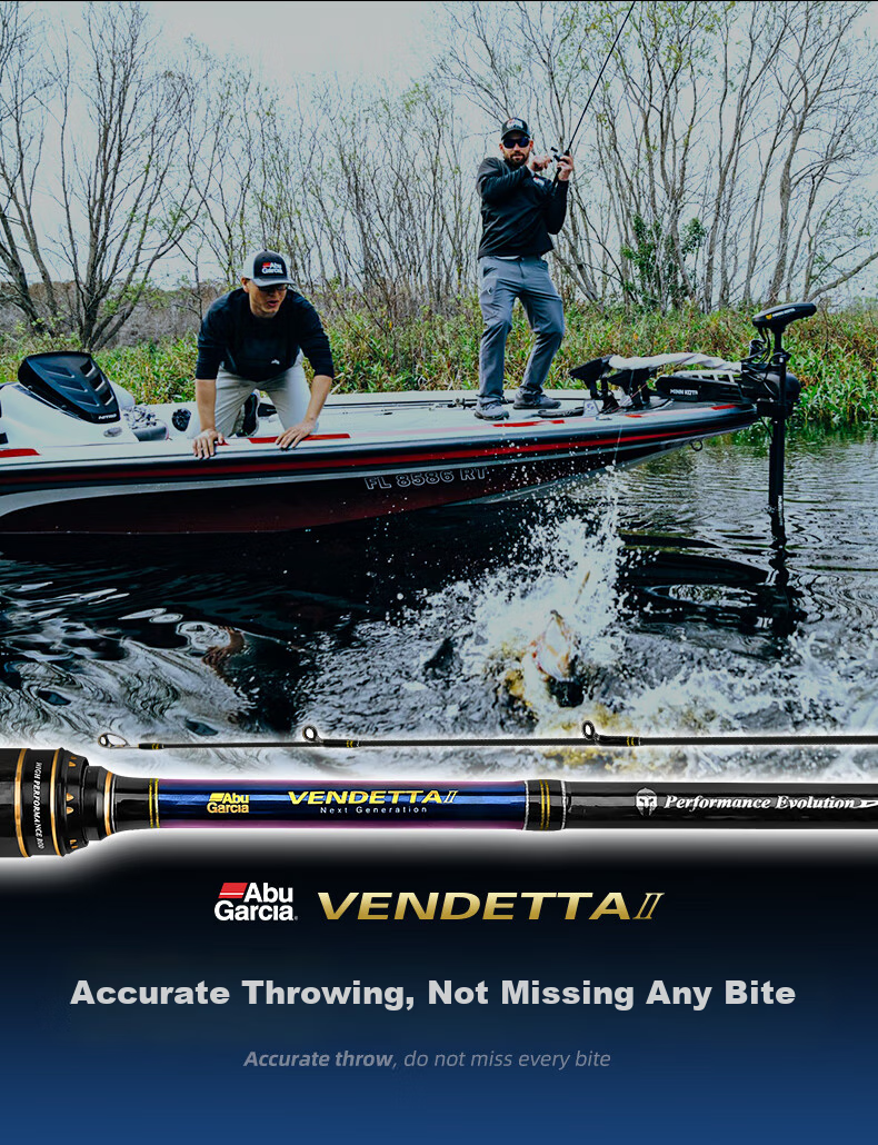 ABU GARCIA Abu PLUS II Lure Rod, Long-Casting Bass Fishing Rod, Versatile Rod, 2.14 Meters, M Action, Pistol Grip, Single Rod 2