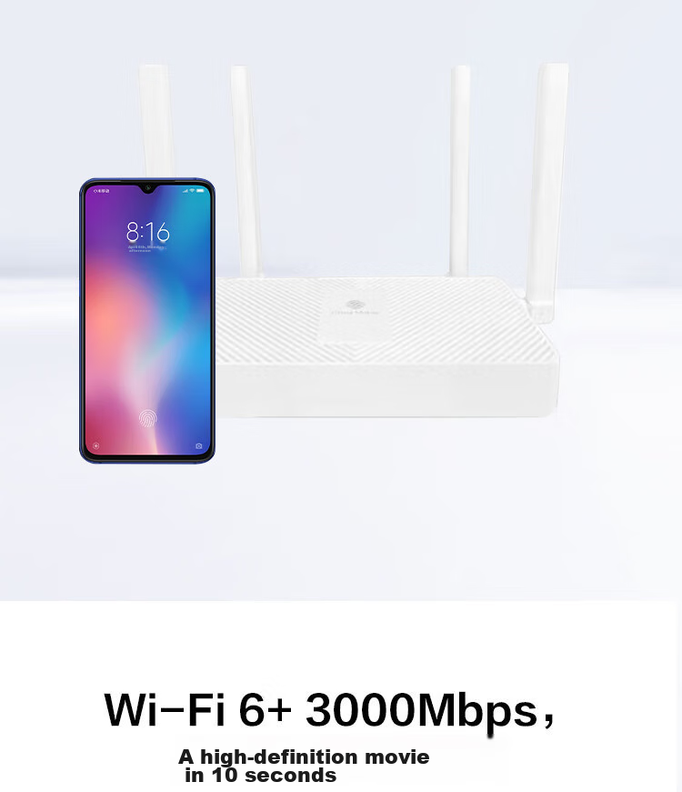 HUAWEI Router TC31, All-Network Compatible, WiFi 6 Wireless, 3000M Dual-Band 5G Gigabit Port, Home-Use Gigabit Router, Wall-Penetrating High-Speed Version, WiFi 6+ 3