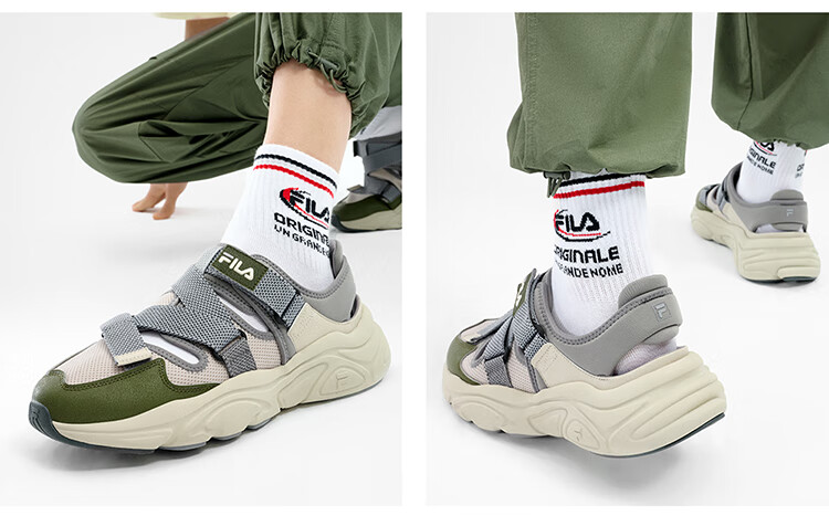 FILA Official Men's Retro Sports Sandals Mars Casual Slippers 8