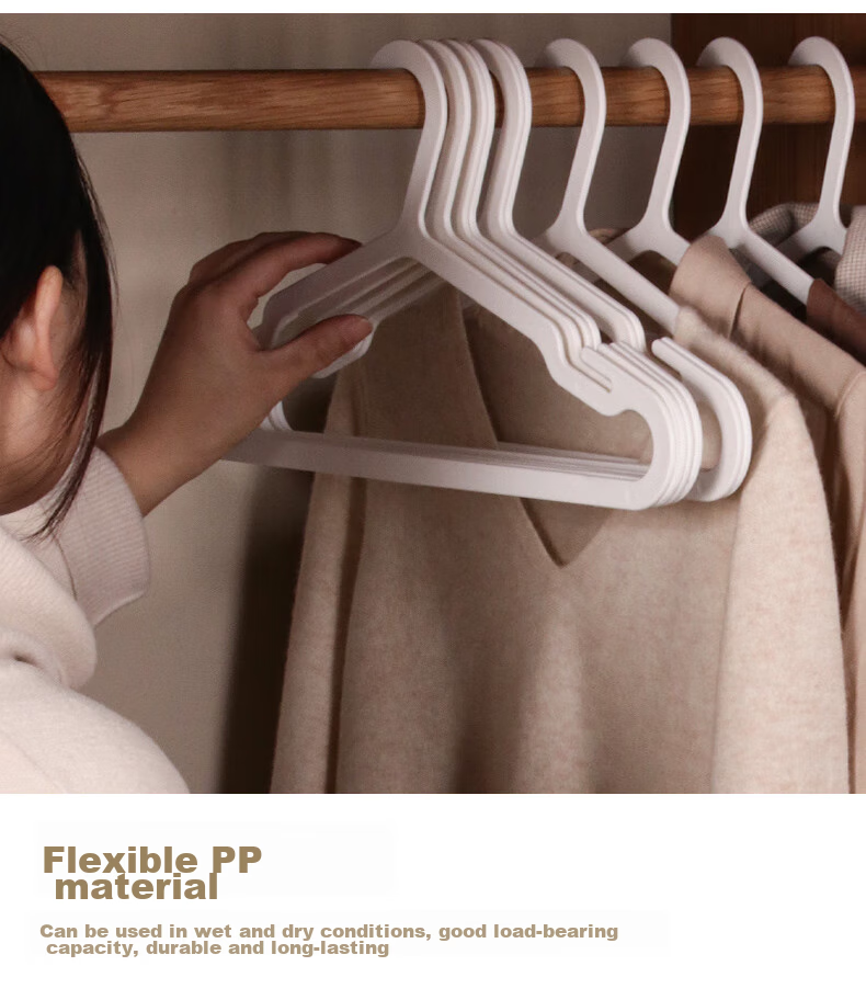 Fanyejia Luxury Hangers with Clips, 5 Pack, Home Use, Non-Slip, Anti-Friction, Shoulder-Angle Protection, Wardrobe Hangers, Clothes And Pants Drying Rack 4