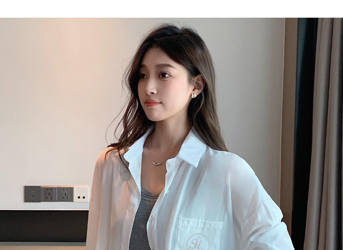 Halo Queen Long Sleeve Shirt Women Spring Autumn Mint Mambo Loose Premium Thin Jacket H13QC2955 24