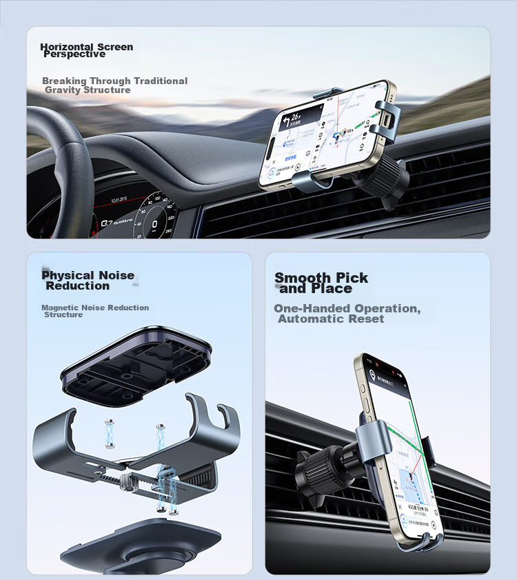 Baseus Car Phone Holder, Specially Designed for Vehicles And Trucks, Navigation Mount, Air Vent Mount, Interior Decoration Accessory 2