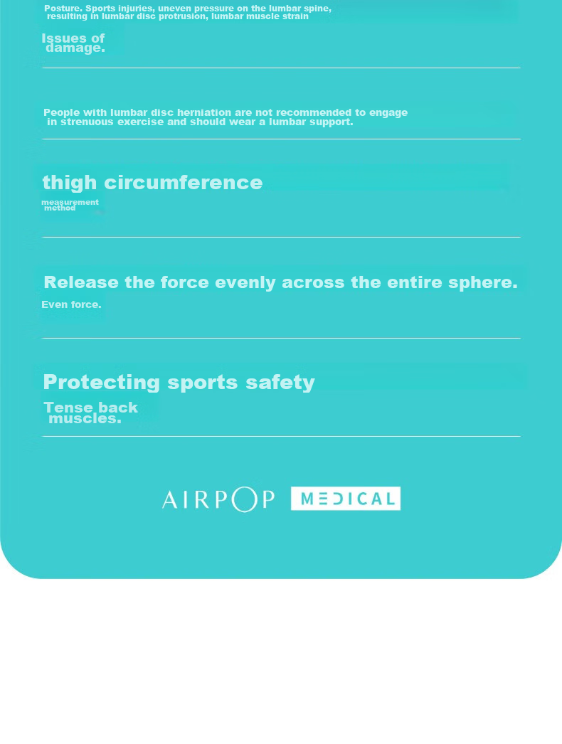 AIRPOP Back Support Belt for Herniated Disc, Lumbar Muscle Strain, And Lumbar Disc Protrusion - Summer Medical Lumbar Brace for Prolonged Sitting 15