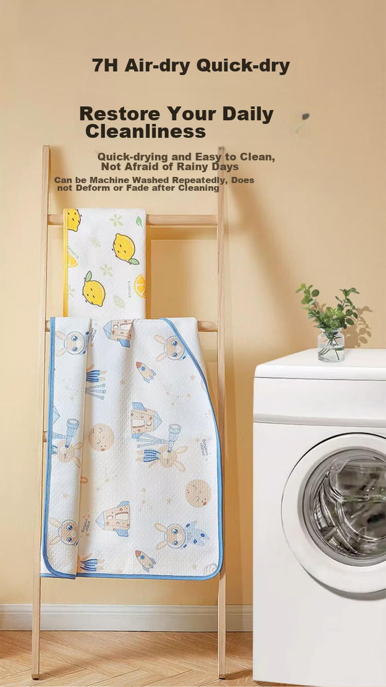More Rabbit Baby Waterproof Washable Breathable A-Class Large Urine Pad for Boys and Girls Diaper Care Mat 70*100cm 8