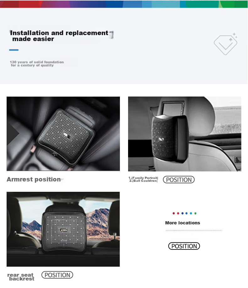 BOSCH AM101 Car Air Purifier Removes Formaldehyde, New Car Smog, Smoke Odors, PM2.5 And Eliminates Odors inside the Vehicle 12