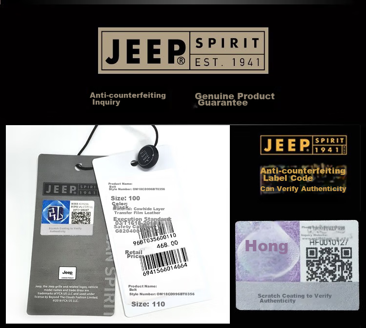 JEEP SPIRIT Men's Leather Belt, Business Casual Pin Buckle Waistband, Gift for Young And Middle-Aged Men, Husband Or Father's Day Present 4