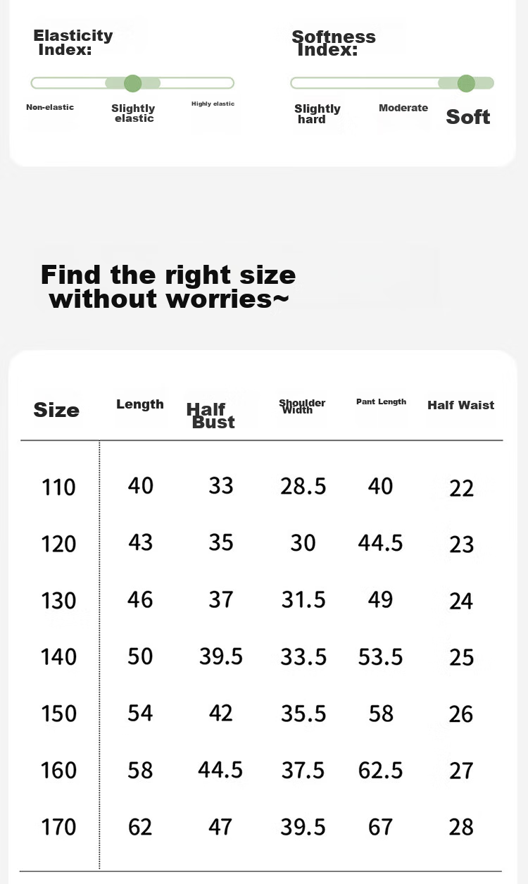 Dingguagua Children's Home Wear Set, Girls' Three-Quarter Sleeve Pajamas, Breathable Sleepwear for Older Children, Thin Summer Pure Cotton, Yellow, Size 150 10
