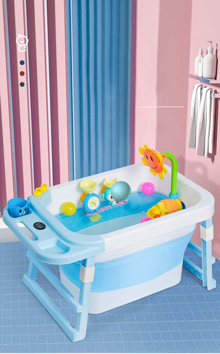 【北杉儿童泡澡桶】北杉 折叠泡澡桶儿童洗澡桶新生儿浴桶婴儿洗澡盆