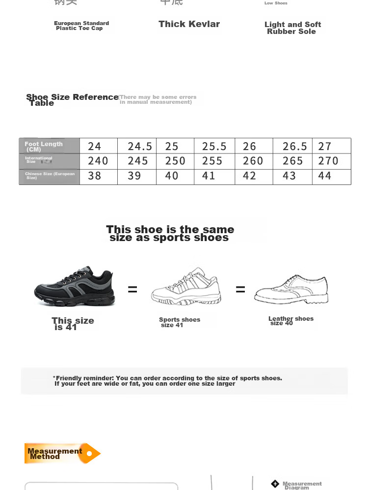 Dinggu Safety Shoes for Men with Steel Toe, Anti-Smashing, Anti-Puncture, Construction Site Work Boots with Steel Plate, Soft Sole, Wear-Resistant 1067 Heihui40 15