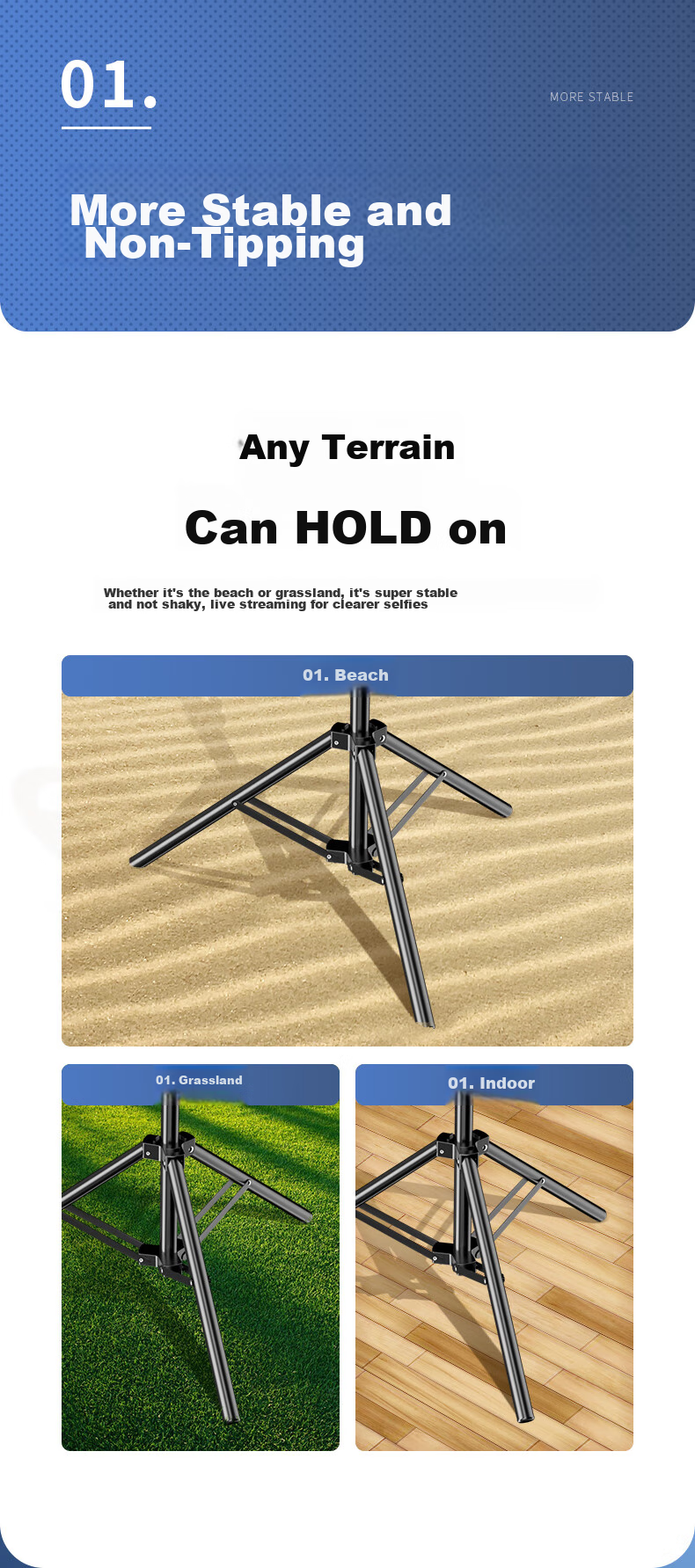 LINGCHEN Floor-Standing Phone Stand, Live Streaming Tripod for TikTok And Kuaishou Short Videos, Influencer Triangle Stand, Outdoor Portable Bracket, 2.1 Meters Foldable Storage 6