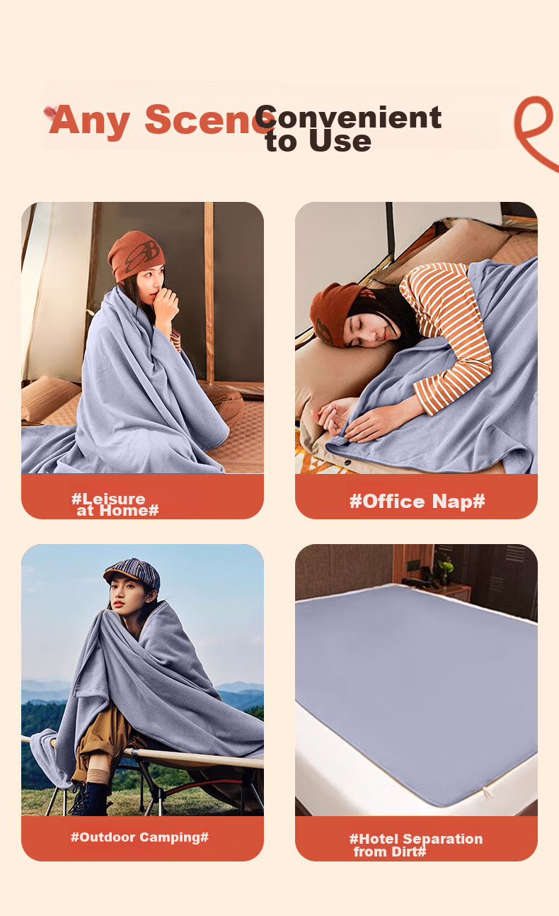 Arctic Wolf Lightweight Outdoor Sleeping Bag Adult Camping Thin Four-Season Portable Ultra-Light 680G Dirt-Resistant Quilt 12
