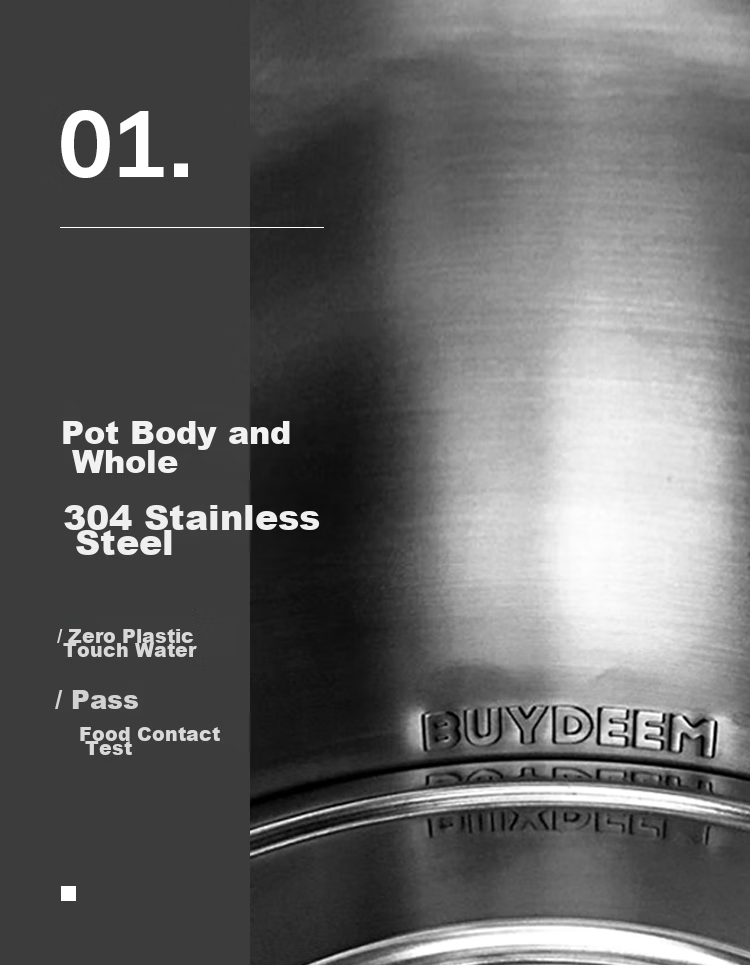 Buydeem Portable Electric Kettle for Home Use, Automatic All-In Design with 304 Stainless Steel, Auto Shut-Off, Stylish Hot Water Kettle K203 Light Pine Gree 2