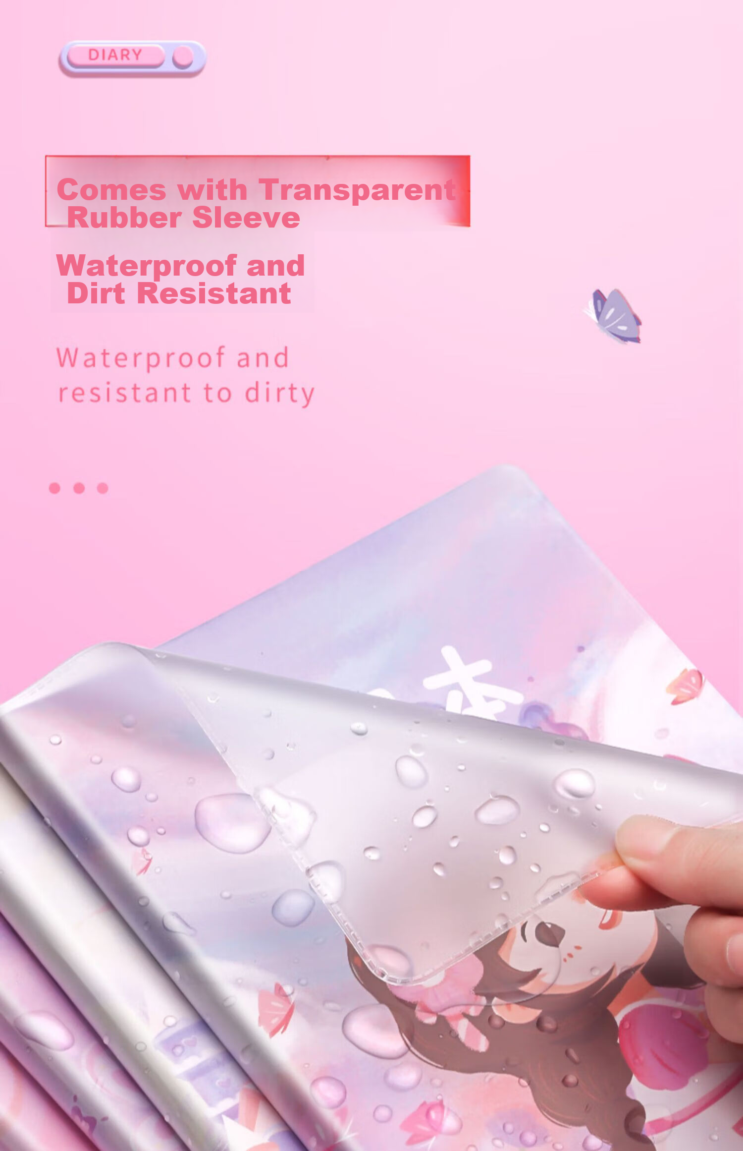 Jinzhi 4 Honda Grid Diary / Garden Girl Elementary School Student Glue-Bound Children's Notebook Writing Book for First, Second, And Third Grade Weekly Journal Notebook Elementary School Chinese Language Book 14