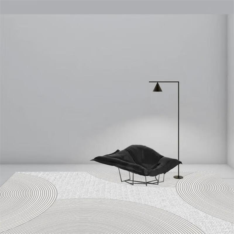 MOON TIME Faux Cashmere Living Room Carpet, Skin-Friendly Soft Non-Slip, Cloud Pattern, Modern Minimalist, 200*300cm