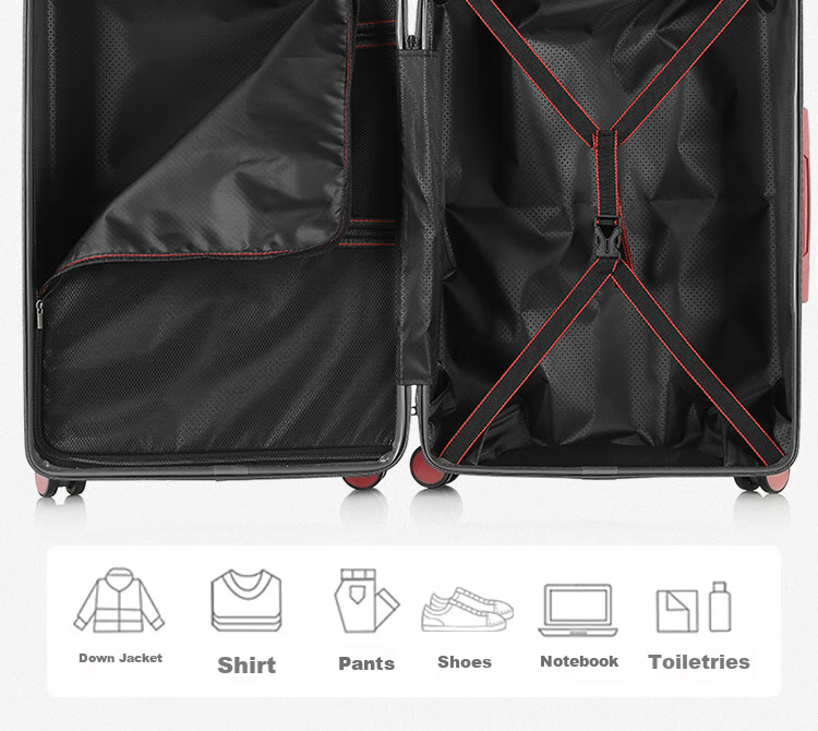 B.L.B.L Luggage, 26-Inch Suitcase, Stylish Travel Case, Password Lock, Large Capacity Leather Suitcase for Men And Women, White Color 13
