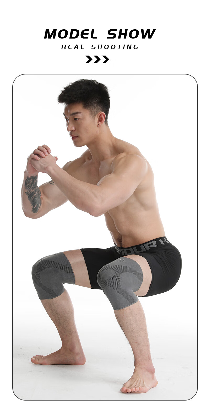 NAILEKESI N Professional Sports Knee Brace for Basketball, Running, Cycling, Joint Protection Gear for Men, Specialized Equipment for Cold Legs And Warmth 5