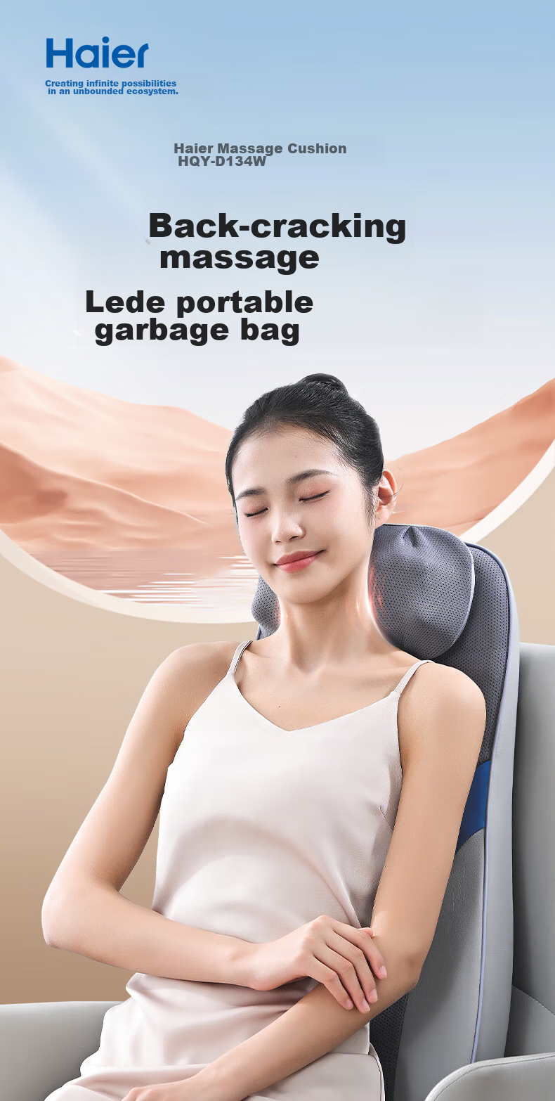 Haier [Mid-Autumn Festival Gift] Massage Cushion, Massager for Shoulder, Neck And Back, Full-Body Recliner Pad, Seat Cushion, Multifunctional Massage Chair Pad, Gift for Elders HQY-D134WPro 4