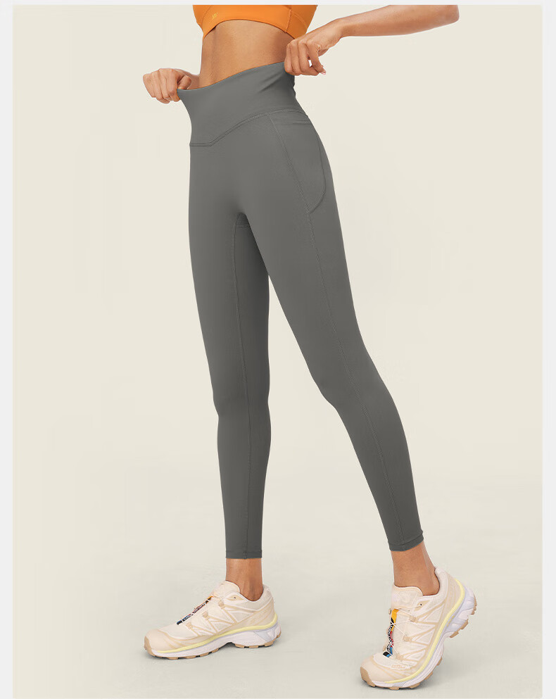 VFU No Embarrassment Line Xingqing Yoga Pants High-Waisted Butt-Lifting Outdoor Running Fitness Workout Pants, Black, XL 19