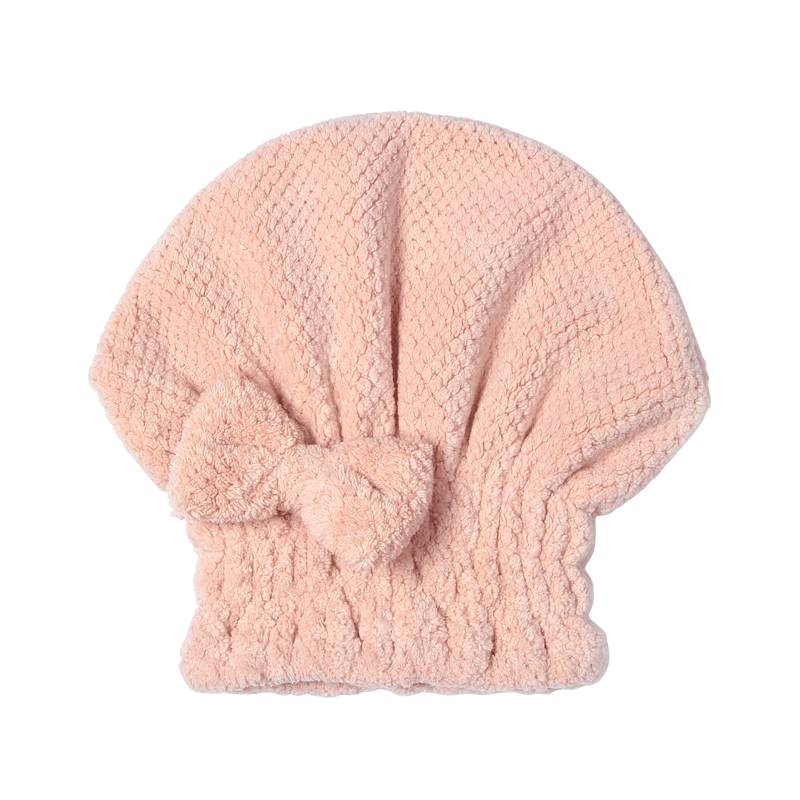 Grace Quick-Drying Hair Towel, Thick Soft Absorbent Head Wrap for Women, Shower Cap, Lotus Pink